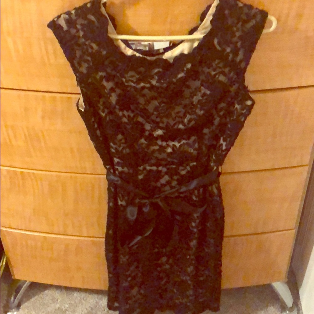 Black lace dress